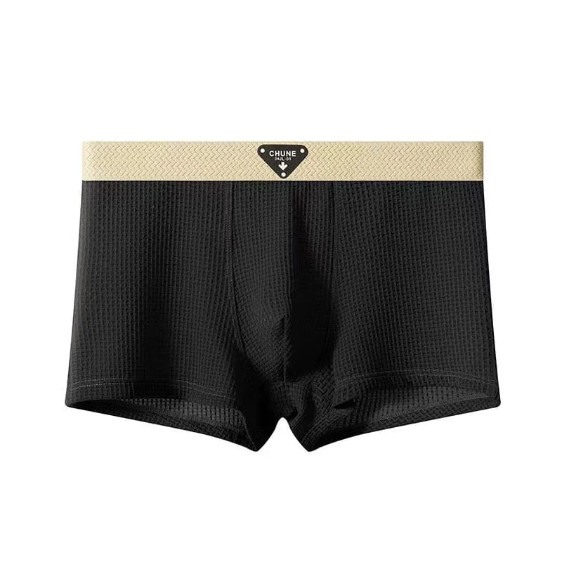 Men's Ice Silk Boxer Underwear | Quick Dry Breathable Soft Stretch Boxer 3 Pice Combo